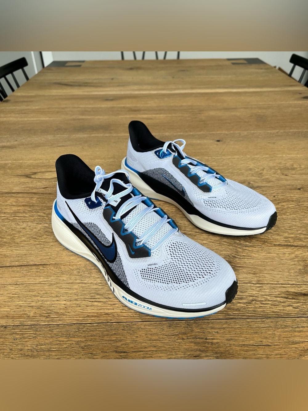 Size 10 Men’s Nike Air Zoom Pegasus 41 Sail/ Photo Blue HV5218-100 Running Shoes - Picture 7 of 8